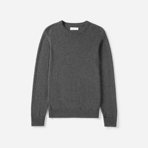Everlane The Cashmere Crew Sweater in Charcoal - S - Picture 1 of 6